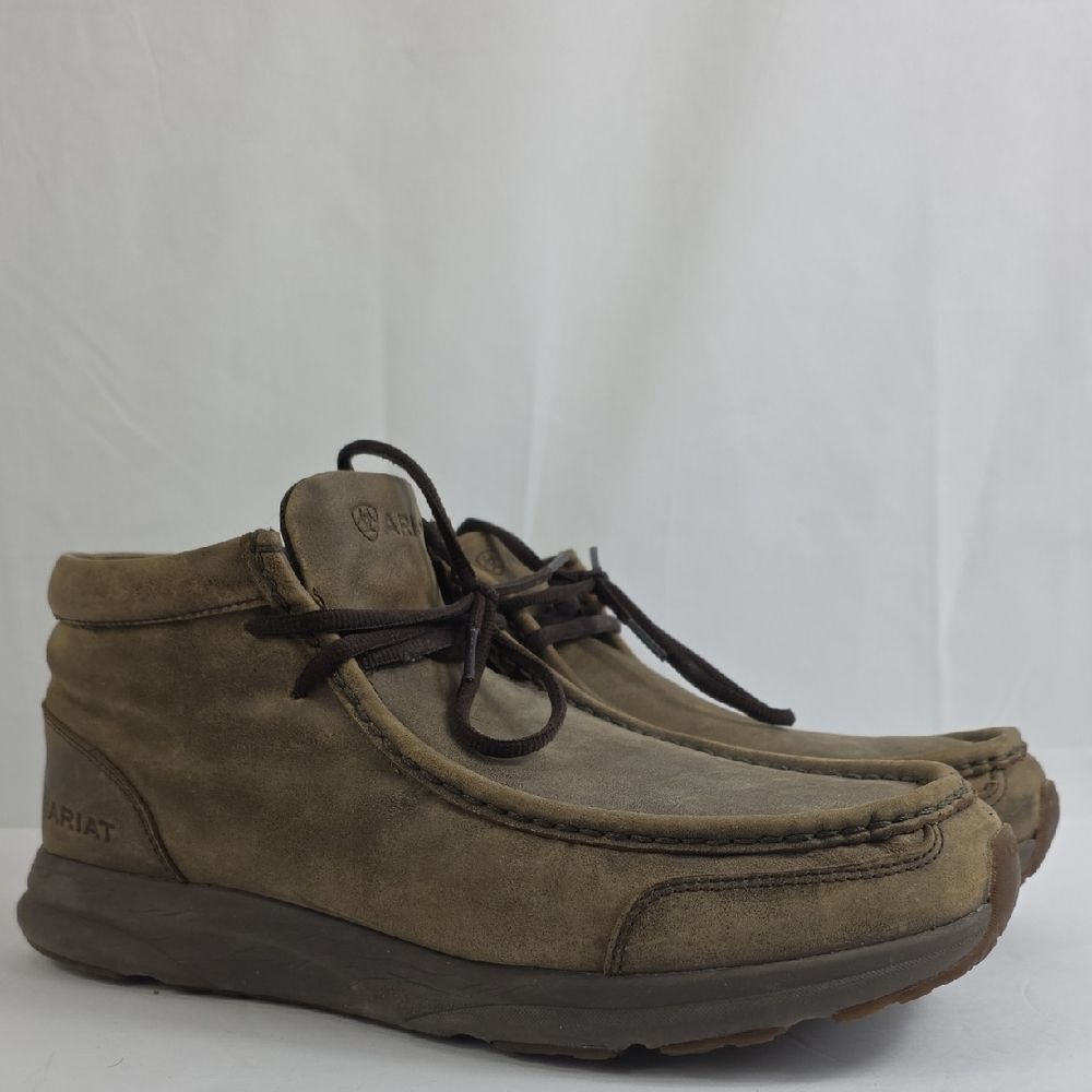 Ariat Spitfire Chukka Brown Bomber Full-grain Leather Men's Boots.